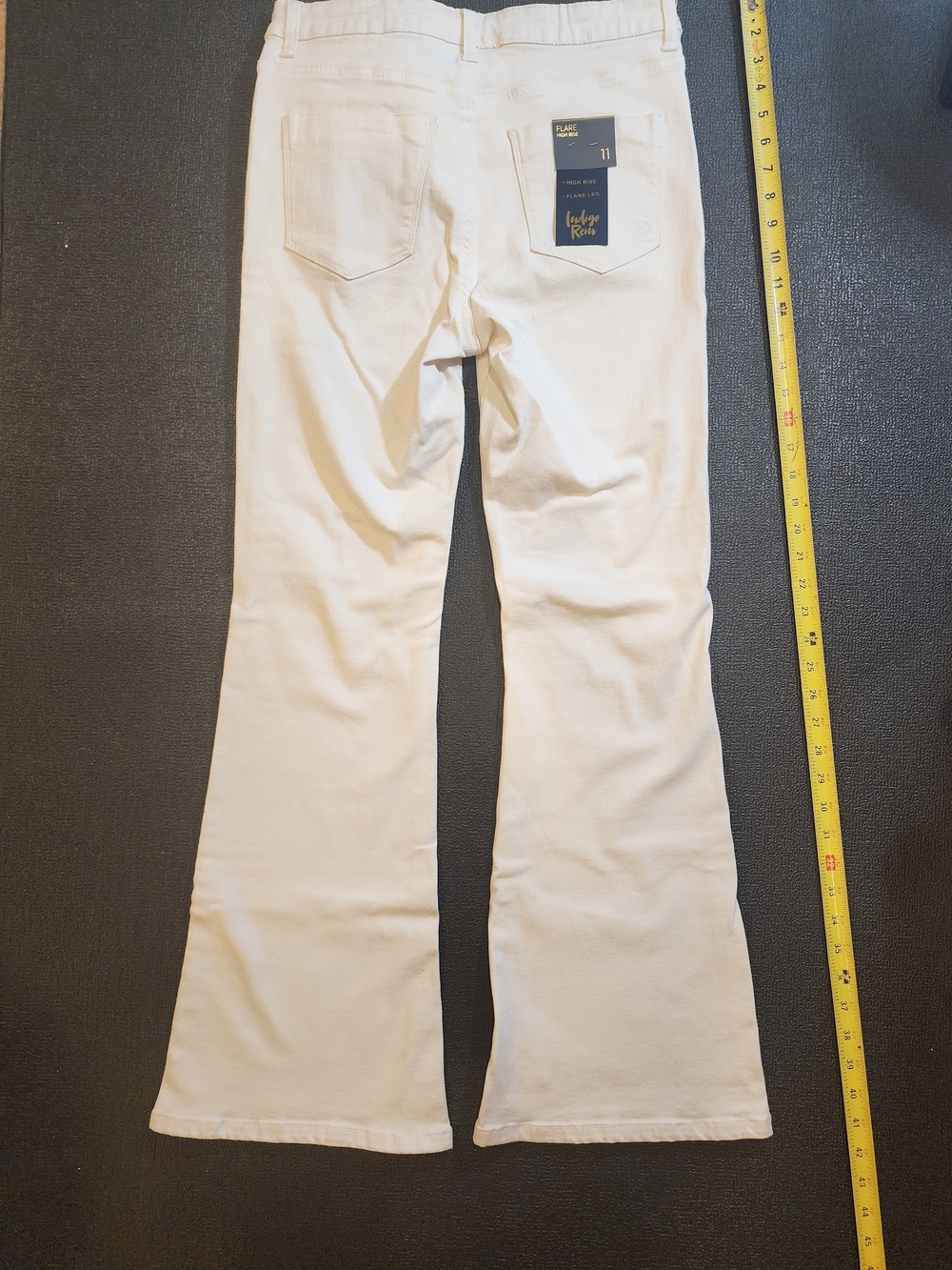 Indigo Rein Cream Flare Jeans - Women's